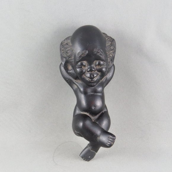 Vintage Coco Joes Tiki - Laying Old Man Menehune - Made with Lava - Picture 5 of 5